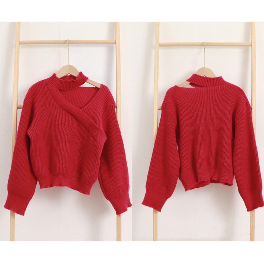 ニット・セーター | ショート丈 ニットトップスレディース秋冬