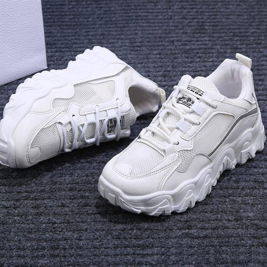 ムートンブーツ | メッシュ スポーツ 蒸れない シューズ スニーカー カジュアル ローカット ダッドスニーカー 厚底靴 レディース スニーカー