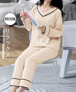 インナー・ルームウェア | 長袖 ルームウェア 上下セット 韓国風