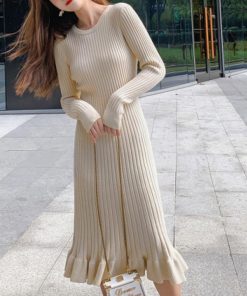 ワンピース | ニットマーメイドフリルワンピ