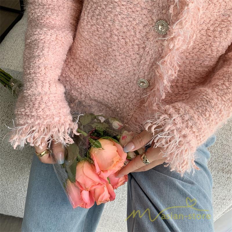 カーディガン | 2022秋冬ニットショート丈 アウター レディース ニットニット セーター 長袖 羽織り フロントボタン トップス 通学通勤 20代40代