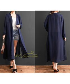 カーディガン | ロング 薄手 アウター 長袖 ロングきれいめ 紫外線対策 サマー ゆったり シフォン 韓国ファッション 20代30代40代50代 冷房対策