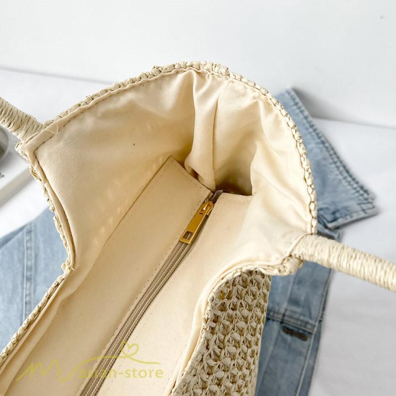 女性用バッグ | カゴバッグ ハンドバッグ ストローバッグ トートバッグ 夏バッグ 手持ち 大きめ 高級感 可愛い おしゃれ かごバッグ 夏 軽量 大容量 手提げ