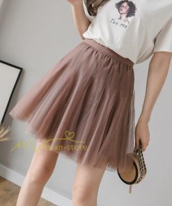 スカート | レディース インナーパンツ付き ミニショート丈 チュール通勤通学 着回し ウエストゴム 春夏 20代30代40代 上品 韓国ファッション