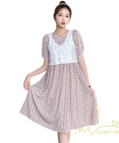 ワンピース | マタニティ 2点セット シフォン レディース マタニティウェア ママ服 妊婦服 産前 薄手 カジュアル 膝丈 産後 かわいい