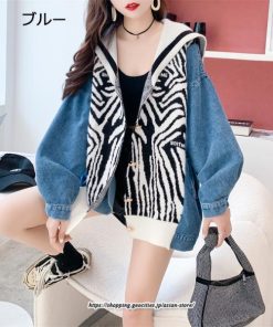 コート・ジャケット | デニムジャケット レディース 長袖 送料無料 切り替え デニム アウター デザイン おしゃれ カジュアル 2022 秋 冬 着痩せ 細身 20代 通勤 50代 40代 30代