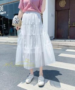 スカート | レディース チュール春夏 コーデ ウエストゴム ロングフレア着痩せ 通勤 カジュアル ドッキング プリーツ通学