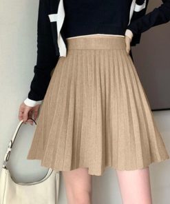 ミニスカート | プリーツスカート 編み レディース 韓国