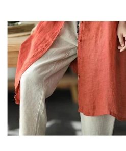 カーディガン | レディース リネン 麻混 ロング 春 秋 ゆったり 7分袖 40代 50代 無地 4色 冷え防止 透け感 羽織 初秋 30代 秋大きいサイズ 20代