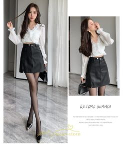 スカート | ミニレディース レザー Aライン タイト フェイクレザー 美シルエット シンプル ショート丈 着回し 通勤 お出かけ カジュアル