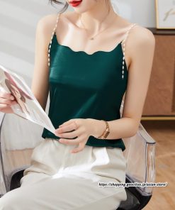 キャミソール タンクトップ | キャミソール サテン インナー レディース 重ね着 キャミ サテン生地 下着 肌着 ノースリーブ 光沢感のあるキャミソール 秋 滑らかな手触り 夏 トップス 春