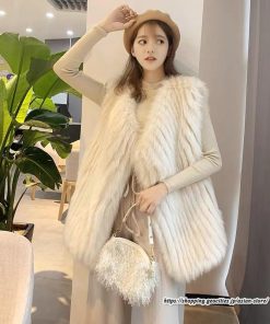 ベスト | ボリュームフェイクファーファー毛皮レディース 冬 フェイクファー 毛皮コート アウター ノースリーブ ふわふわ ジレ 秋冬 前開き