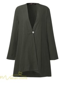 コート・ジャケット | コード レディース 秋 アウター きれいめ 大きいサイズ 長袖 Vネック 40代 50代 秋コーデ ジャケット ノーカラー 30代 シンプル 着回し 20代 前開き ゆったり