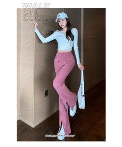 チノ・テーパード・ジョガー・スキニーパン | パンツ レディース 超美脚 スラックス フレアパンツ ロングパンツ ズボン ロングタイプパンツ 秋冬 タイトフレアハイウエスト ボトムス ズボン 送料無料