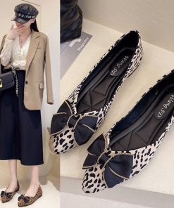 パンプス | レオパード柄ポインテッドトゥ