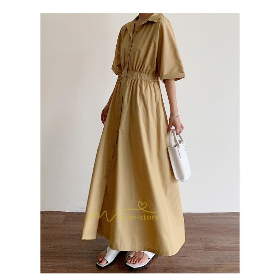 マキシ | シャツワンピース ワンピース 秋 春 レディース ロングワンピース 長袖 ロング丈 マキシ丈 体型カバー 無地 ゆったり 40代 夏作 30代 カジュアル 着痩せ 50代