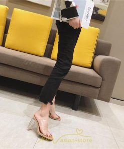 パンプス | ハイヒール ヒール5cm7cm9cm オープントゥ レディース 夏 サンダル 太めヒール お出かけ 歩きやすい 痛くない 美脚靴 海 トレンド カワイイ 滑り止め