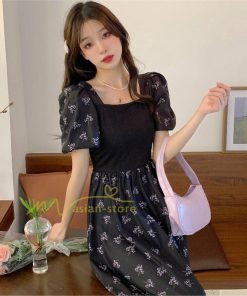 マキシ | ワンピース レディース 40代 春夏 きれいめ 膝丈ワンピース 半袖 花柄ワンピース オシャレ 通勤 結婚式 お出かけ 大人 韓国風 30代 カジュアル 着痩せ 50代