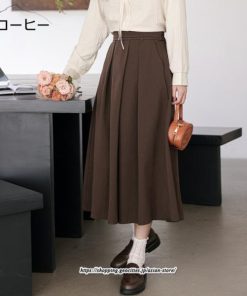 スカート | ロングきれいめ レディース ロング丈 女子会 デート 20代 30代 40代 50代 秋 冬 細見え ハイウエスト お出かけ 高見え あったか