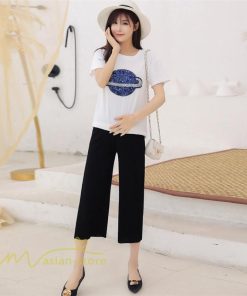 パンツ レギンス | マタニティ レディース パンツ ボトムス 9分丈 おしゃれ マタニティパンツ 無地 きれいめ おしゃれ 大きいサイズ サマー 春 日常感 お出かけ マタニティウェア