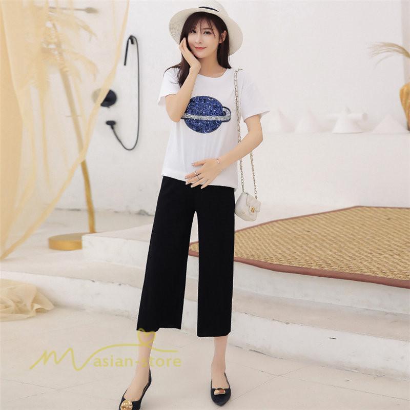 パンツ レギンス | マタニティ レディース パンツ ボトムス 9分丈 おしゃれ マタニティパンツ 無地 きれいめ おしゃれ 大きいサイズ サマー 春 日常感 お出かけ マタニティウェア