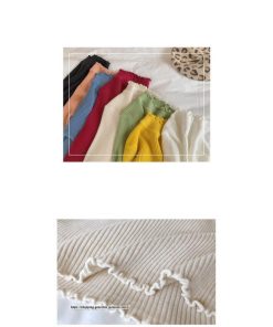 ニット・セーター | カットソー ニット レディース リブニット 長袖 秋冬 春 トップス スリム ストレッチ インナー 無地 着痩せ 通学通勤 長袖カットソー プルオーバー 長袖ニット