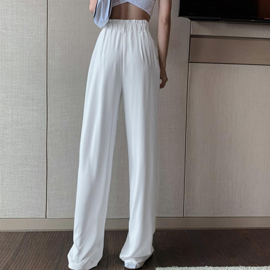 ワイドパンツ | ハイウエストレディース 無地