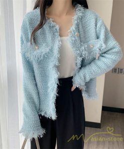 カーディガン | 2022秋冬ニットショート丈 アウター レディース ニットニット セーター 長袖 羽織り フロントボタン トップス 通学通勤 20代40代