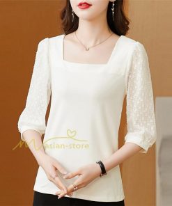 ｔシャツ・カットソー | Tシャツ レディース トップス 春夏 カットソー 半袖 五分袖 シフォンシャツ おしゃれ カジュアル シンプル コットン 夏服 綿 エレガント 着痩せ 30代40代50代