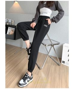 チノ・テーパード・ジョガー・スキニーパン | スウェットパンツ レディース ロングパンツ 長ズボン ボトムス ジョガーパンツ ウエストゴム 10代20代30代40代 部屋着 ルームウエア 刺繍 スウェット