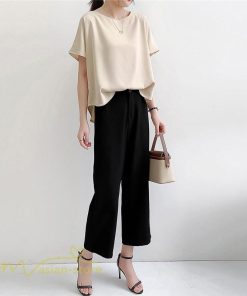 シャツ・ブラウス | トップス シャツ レディース 無地 ファッション カジュアル エレガント 優雅 通勤 OL 上品 オシャレ トップス 女の子 可愛い 体型カバー 夏 5色 着痩せ