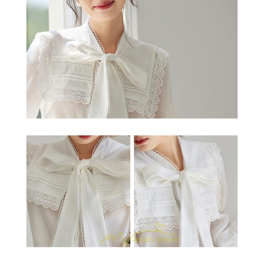 シャツ・ブラウス | ブラウス レディース 長袖 50代 白 シャツ ゆったり トップス きれいめ フォーマル 上品 フェミニン 高品質 20代 40代 OL 蝶結び お出かけ 30代 通勤