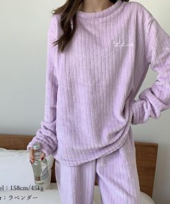 インナー・ルームウェア | フリースパジャマ上下セットレディース