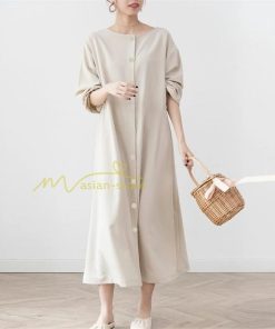 マキシ | 長袖ワンピース ワンピース レディース 秋物 羽織り カーディガン ロングワンピ ミモレ丈 4way 大人 上品感 無地 30代40代 リボン パフスリーブ 二次会