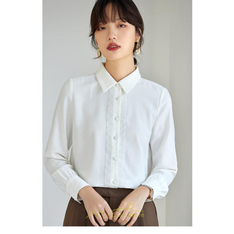 シャツ・ブラウス | ブラウス レディース 長袖 50代 白 シャツ ゆったり トップス きれいめ フォーマル 上品 フェミニン 青 高品質 40代 OL 通勤 フォーマル 20代 30代