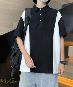 Tシャツ | ポロシャツ メンズ 切り替え メンズシャツ 半袖 カジュアル シンプル 無地 ポロ プルオーバー 夏新作 カッコウイイ トップス 半袖サマーシャツ 夏服