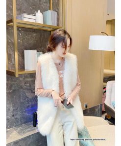 ベスト | ボリュームフェイクファーファー毛皮レディース 冬 フェイクファー 毛皮コート アウター ノースリーブ ふわふわ ジレ 秋冬 前開き