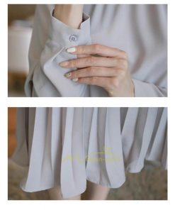 マキシ | ワンピース レデイース ロング丈 長袖 プリーツ ベルト付き 春夏 おしゃれ きれいめ 通勤 二次会 大人 20代 着痩せ 秋新作 30代 40代 エレガント カジュアル