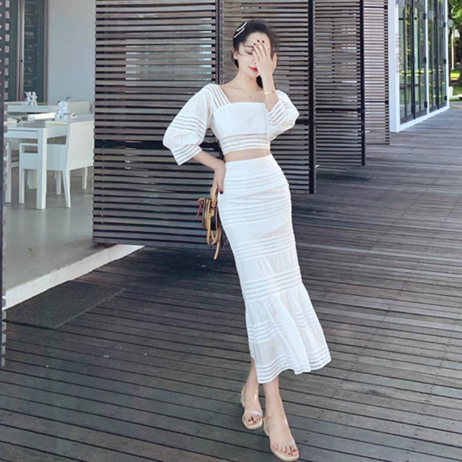 セットアップ | レディース スカート 白韓国