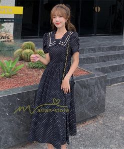 マキシ | ワンピース レディース 40代 半袖ワンピース 春夏 きれいめ マキシ丈ワンピース ドット柄 黒 着痩せ 体型カバー 30代 カジュアル 50代 上品 お出かけ アウター