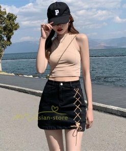 ショートパンツ | スカート風レディースデニムショーパン ハイウエスト 短パン 20代30代40代 カジュアル 通勤通学