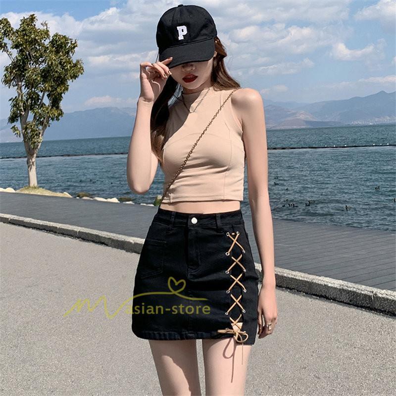 ショートパンツ | スカート風レディースデニムショーパン ハイウエスト 短パン 20代30代40代 カジュアル 通勤通学