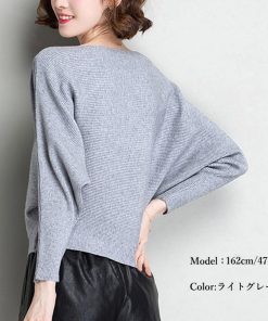 ニット・セーター | ニットトップス ボートネック長袖