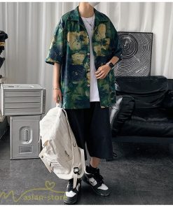 シャツ | ライトアウター メンズ メンズサマープリント カッコウイイ 夏服 新作 カジュアル レトロ風 上品 ワイドゆったり 大きいサイズ