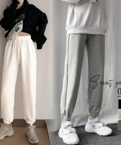 サルエルパンツ | ロングパンツ カジュアル 無地 ウエストゴム ヨガウェアパンツ レディース 韓国 スウエットパンツ