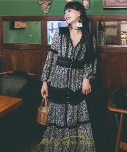 マキシ | マキシワンピース レディース ロングワンピース 大人 黒 Vネック 着痩せ フランス風 上品 高品質 きれいめ シフォン レース 人気 パーティー 二次会 夏秋新作