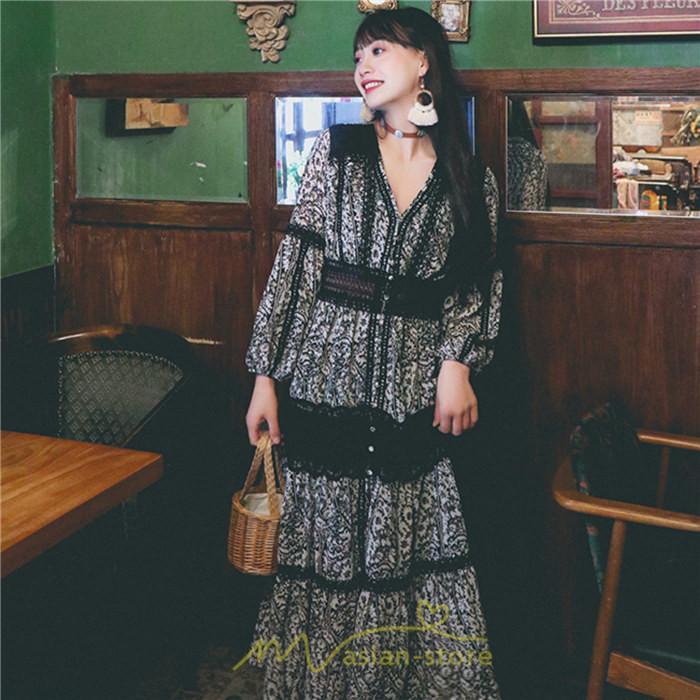 マキシ | マキシワンピース レディース ロングワンピース 大人 黒 Vネック 着痩せ フランス風 上品 高品質 きれいめ シフォン レース 人気 パーティー 二次会 夏秋新作