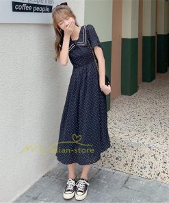 マキシ | ワンピース レディース 40代 半袖ワンピース 春夏 きれいめ マキシ丈ワンピース ドット柄 黒 着痩せ 体型カバー 30代 カジュアル 50代 上品 お出かけ アウター