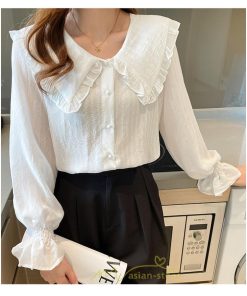 シャツ・ブラウス | ブラウス シャツ レディース 40代 上品 ブラウス きれいめ 通勤 OL ビジネス ゆったり 白  コーヒー ホワイト 秋 シフォン 夏 上品 秋コーデ 着痩せ