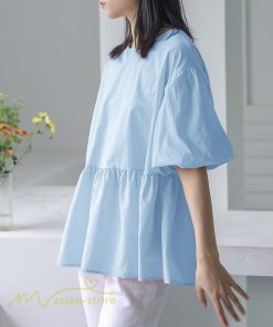 tシャツ・カットソー | Tシャツ レディース トップス サマー 半袖 無地 ゆったり ゆったり 可愛い フェイク 春物 夏服 カットソー 20代30代40代 ブラウス 薄手 体型カバー シンプル